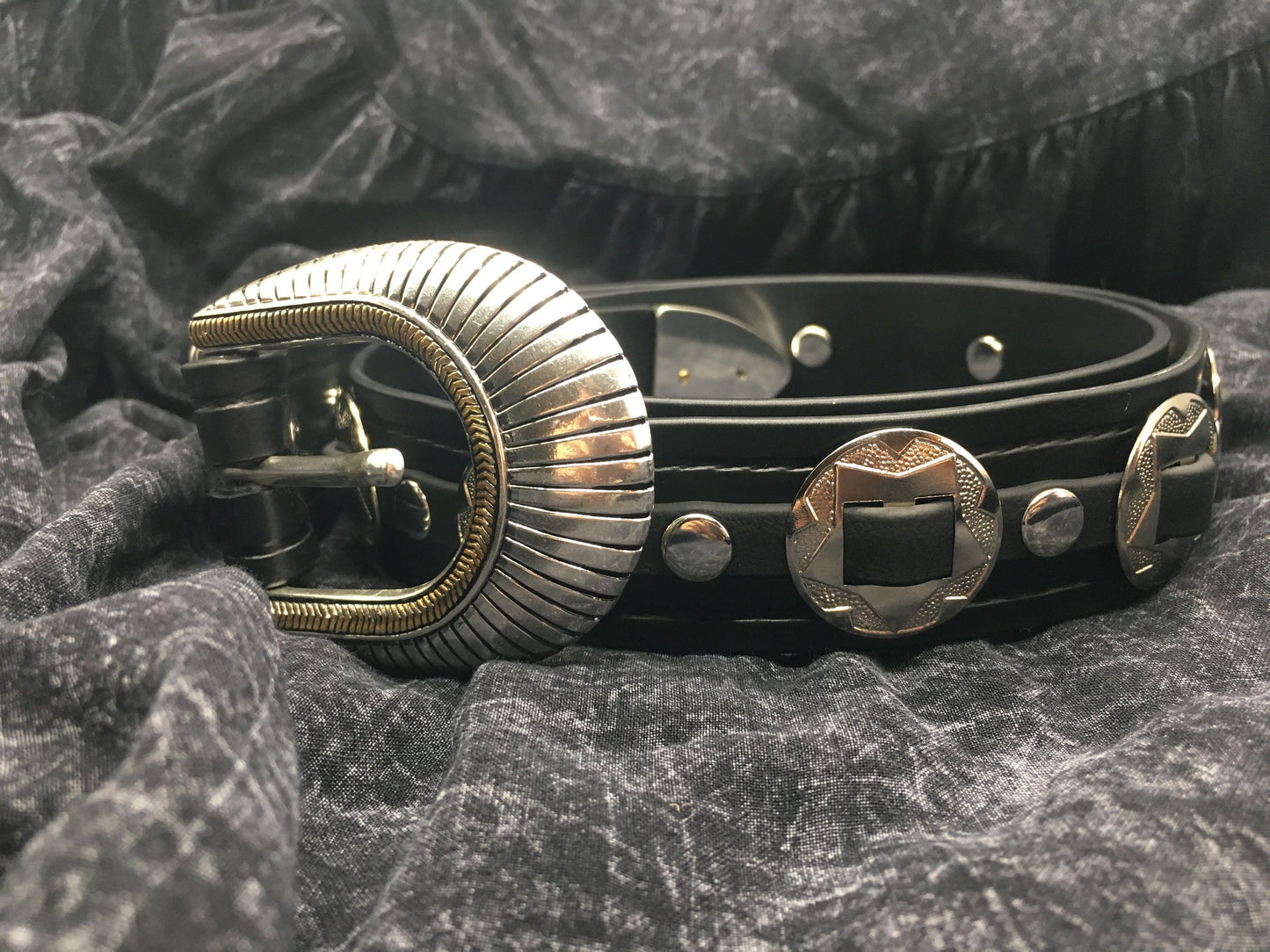 Vegan Western Concho Belt