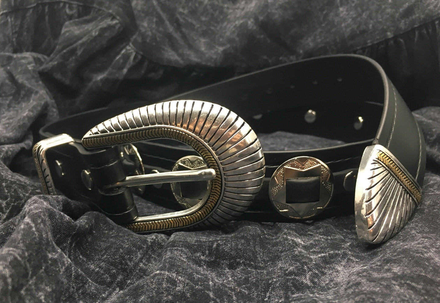 Vegan Western Concho Belt