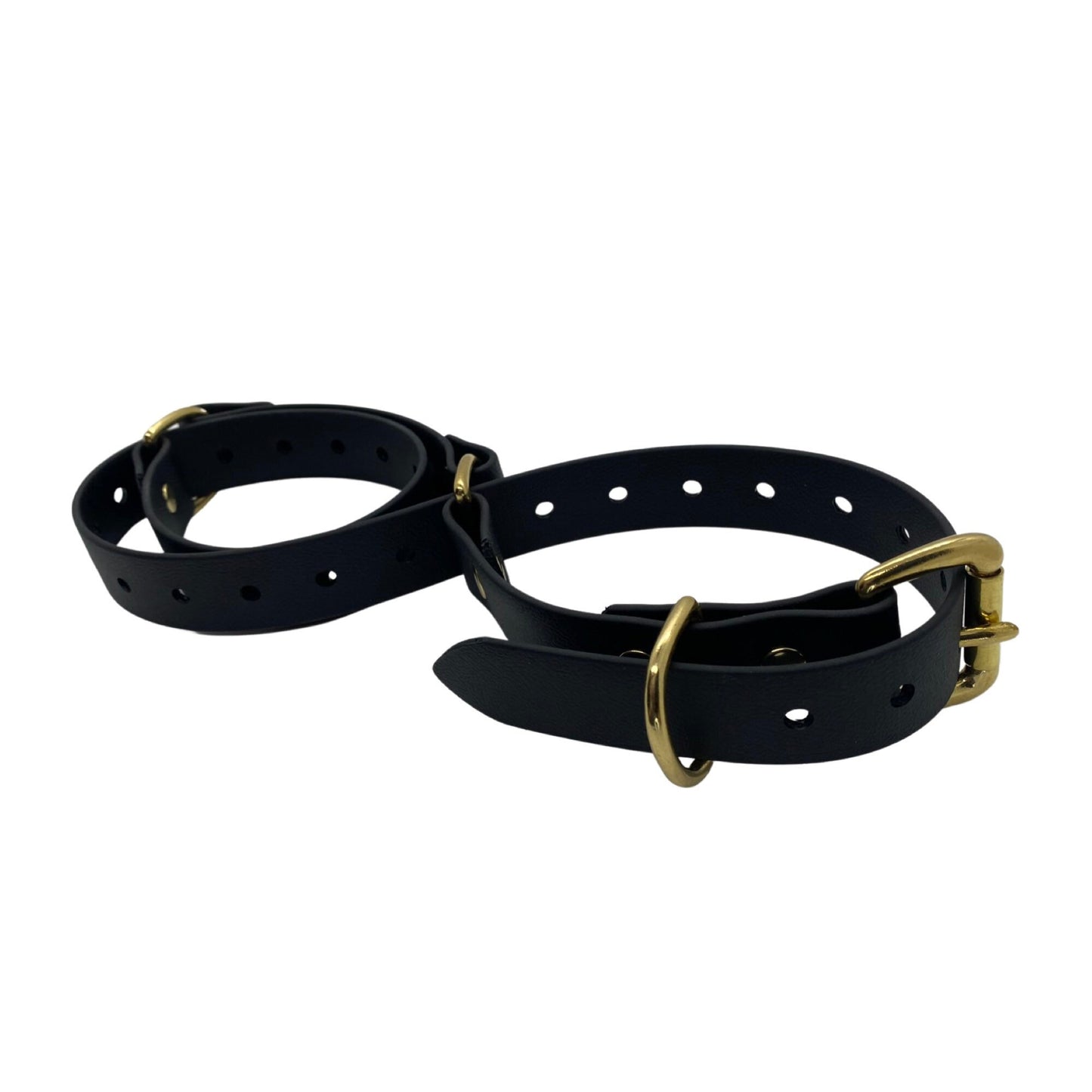 1" Vegan Hobble Belt - Restraints/ Cuffs- Brass Hardware