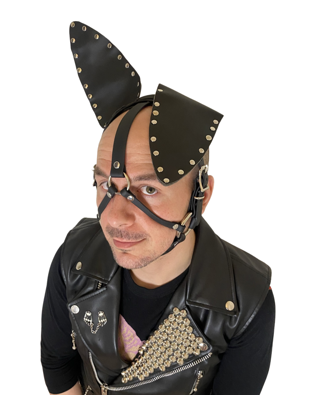 Vegan Bondage Bunny Head Harness