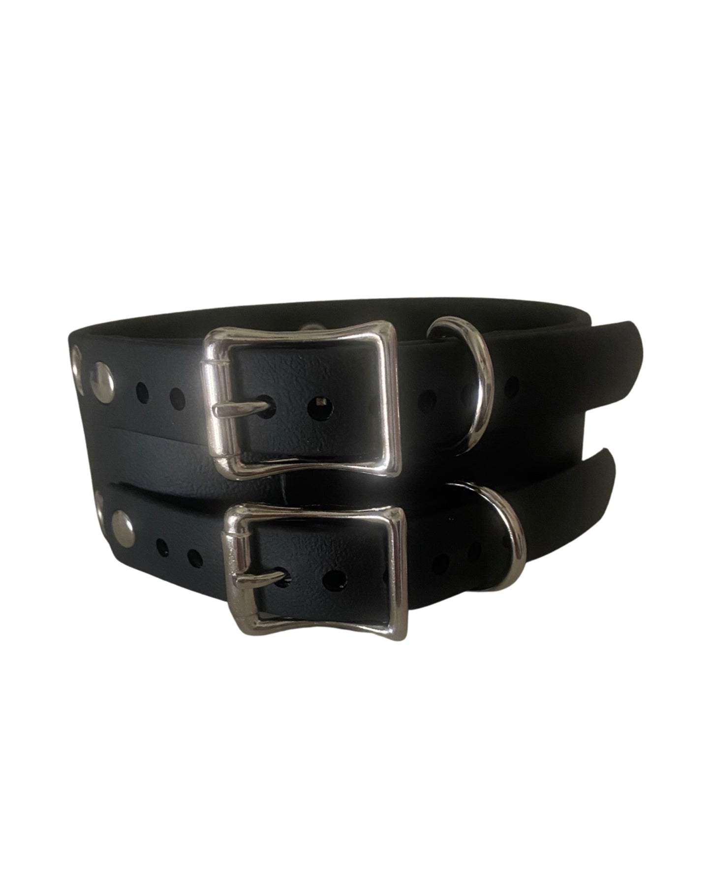 2” Wide Heavy Collar with Two Hanging Rings