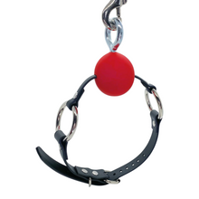 Load image into Gallery viewer, Vegan Ball Gag With Anchor Bolt - Nickel Hardware