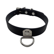 Load image into Gallery viewer, Vegan Bondage Collar with Hanging D-ring