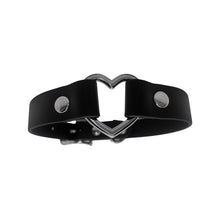 Load image into Gallery viewer, Vegan Bondage Heart Collar