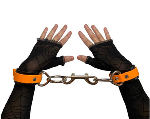 Vegan Cuffs with Bondage Rings