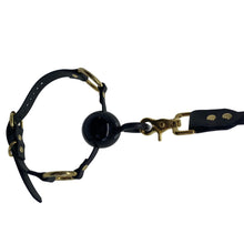 Load image into Gallery viewer, Vegan Ball Gag with Anchor Bolt - Brass Hardware