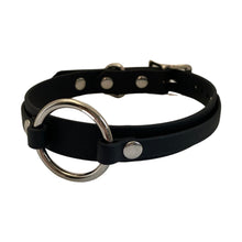 Load image into Gallery viewer, Vegan Bondage Choker Collar with O-Ring