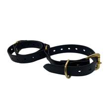 Load image into Gallery viewer, 1&quot; Vegan Hobble Belt - Restraints/ Cuffs- Brass Hardware