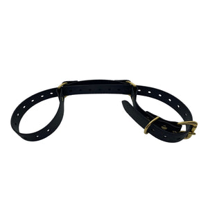 1" Vegan Hobble Belt - Restraints/ Cuffs- Brass Hardware