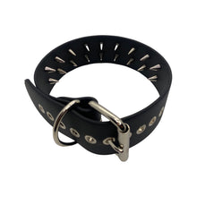 Load image into Gallery viewer, 2&quot; Heavy Vegan Collar with Inner Spikes