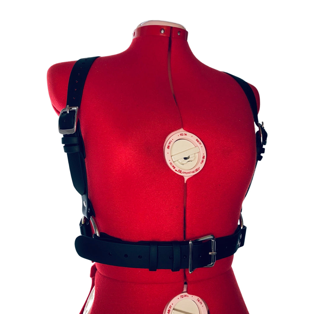 Vegan Suspender Harness with Large O-Rings
