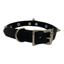 Load image into Gallery viewer, Vegan Bondage Collar with Bulldog Spikes