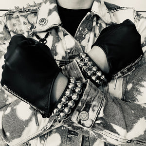 Vegan Studded Cuffs