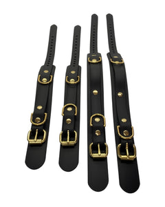 Vegan Cuffs Brass Hardware