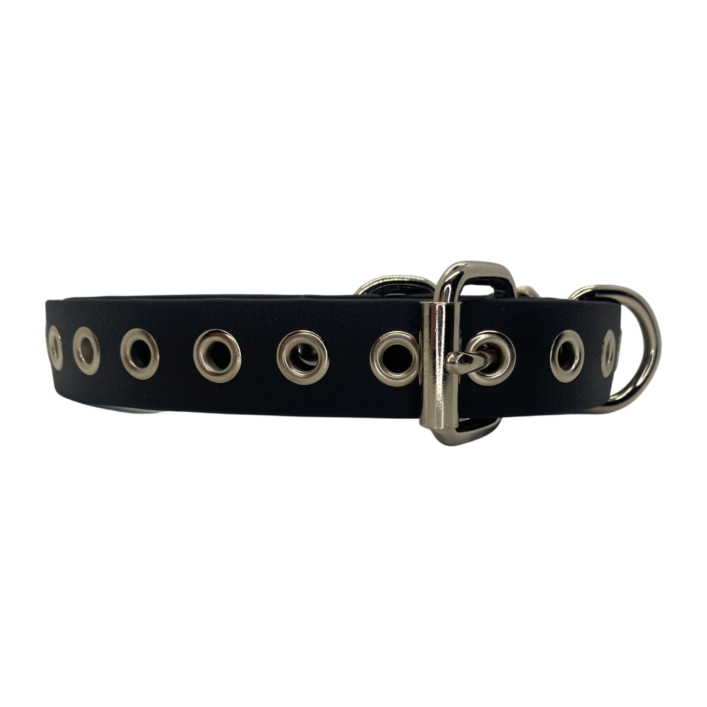 1” Vegan Hobble Belt - Restraints/ Cuffs - With Eyelets - Nickel Hardware