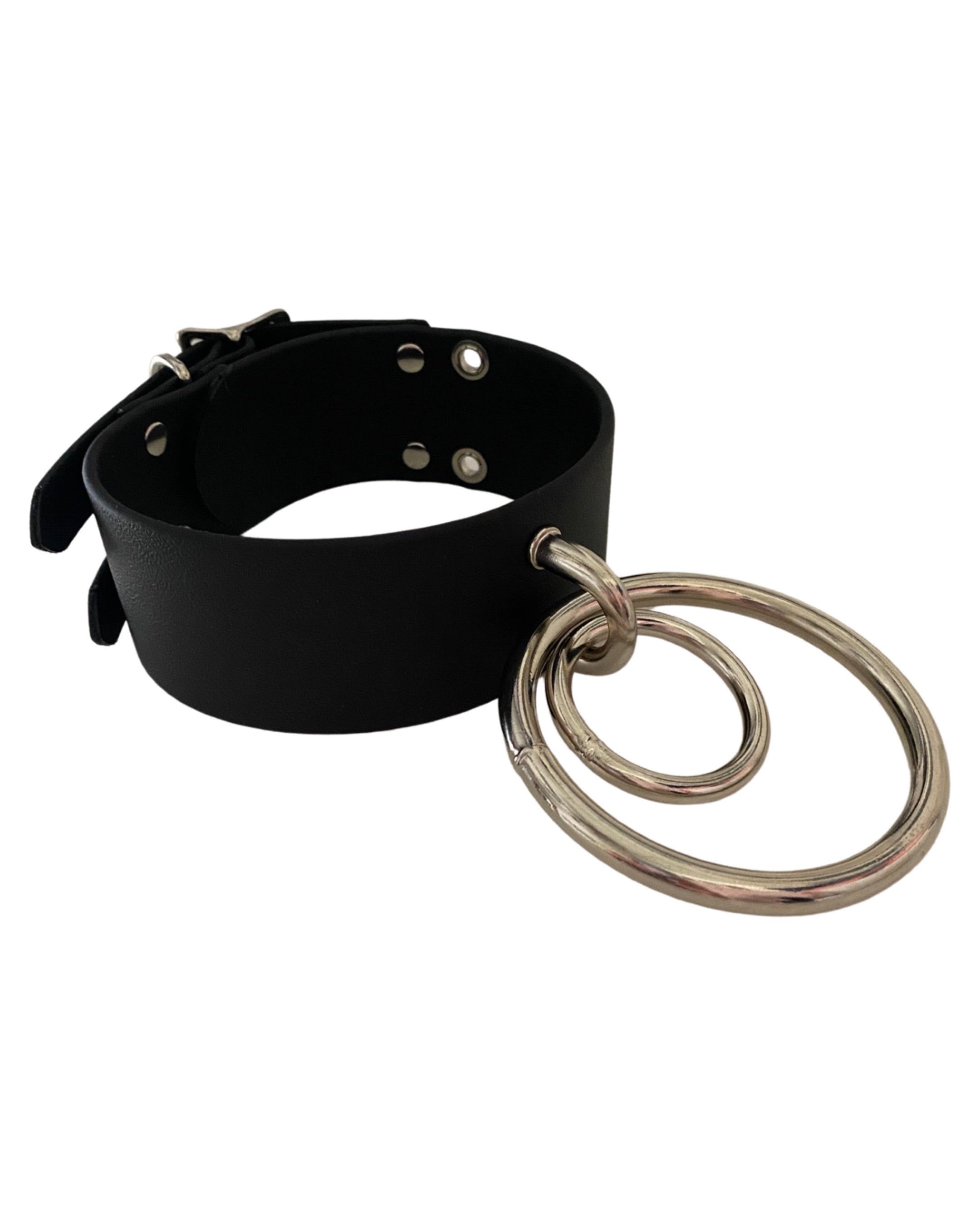 Two Collars 2” Wide Heavy Collar with Two Hanging Rings – RVB