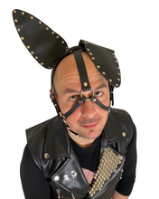 Load image into Gallery viewer, Vegan Bondage Bunny Head Harness
