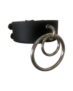 2” Wide Heavy Collar with Two Hanging Rings