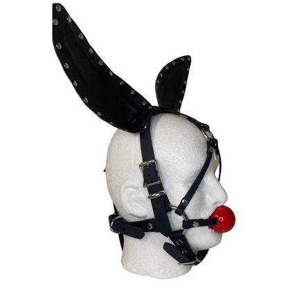 Vegan Bondage Bunny Head Harness